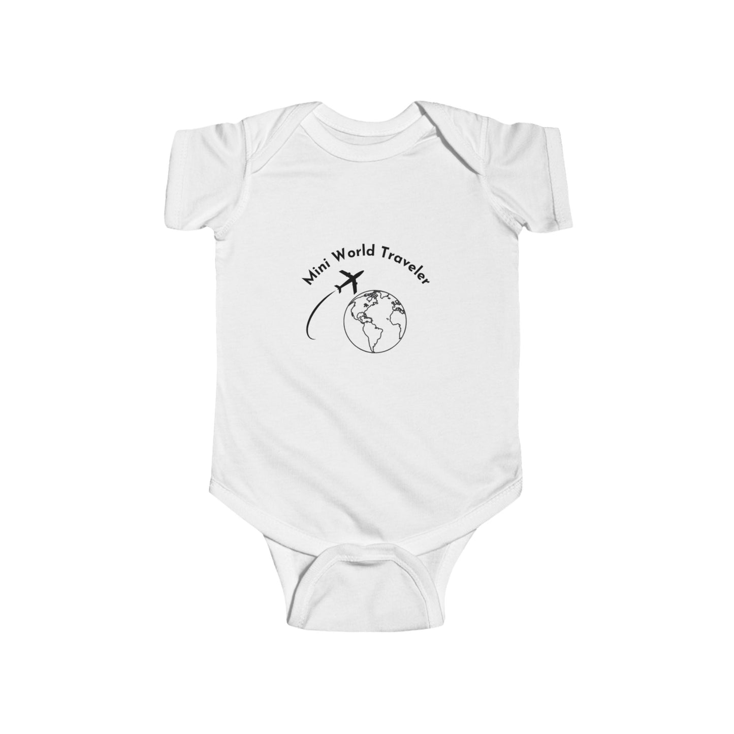 "Mini World Traveler" - Infant Fine Jersey Bodysuit
