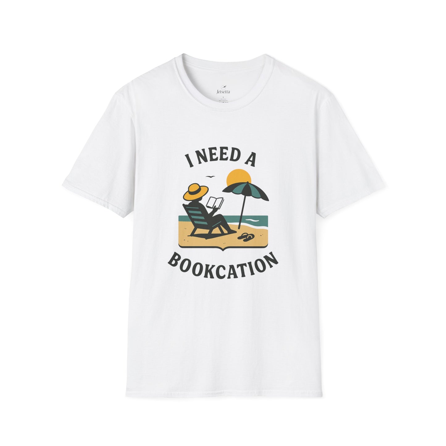 "I Need a Bookcation™" - Unisex Softstyle T-Shirt