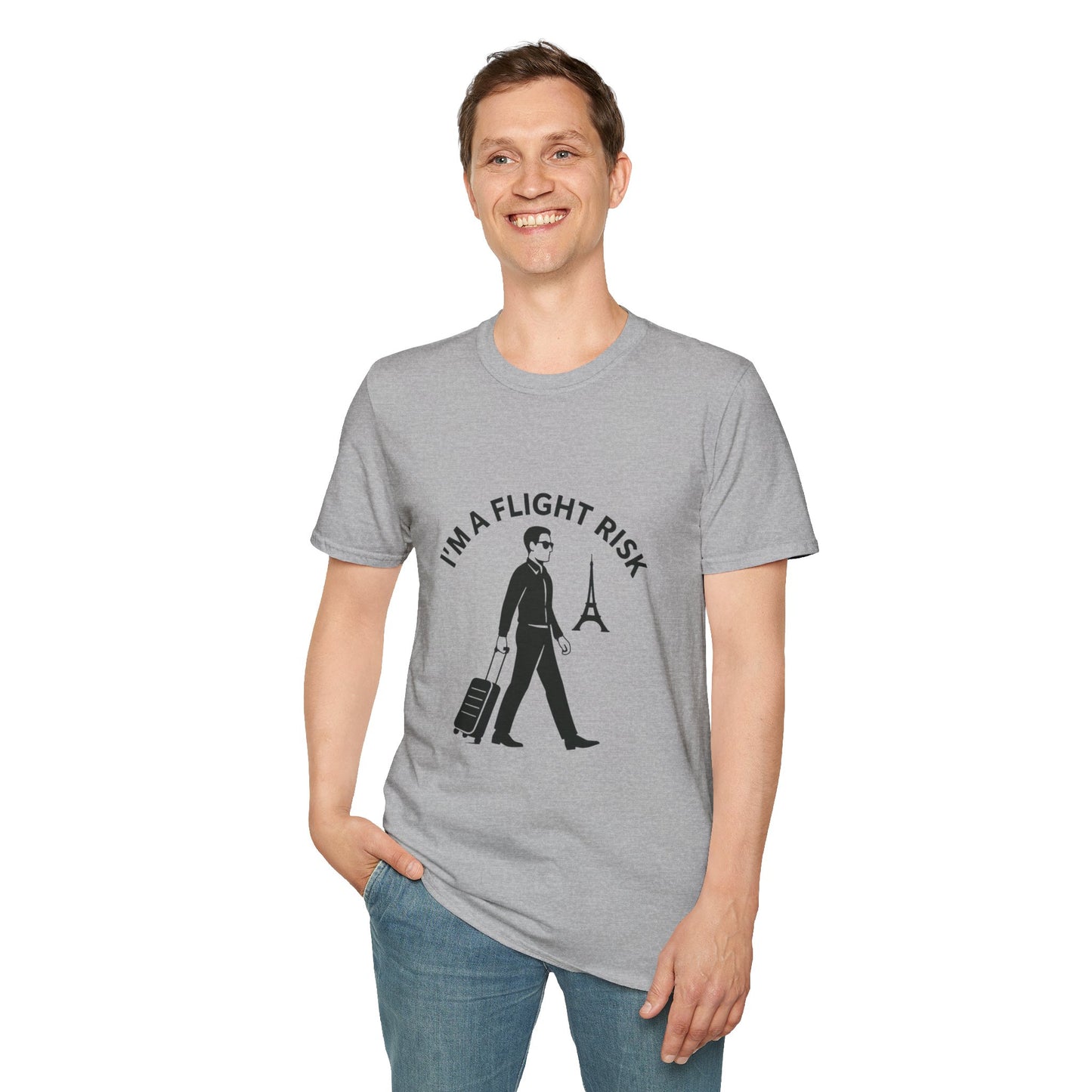 "I'm a Flight Risk" - Man Unisex Softstyle T-Shirt