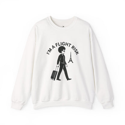 "I'm A Flight Risk" - Man w/ Afro Unisex Heavy Blend™ Crewneck Sweatshirt