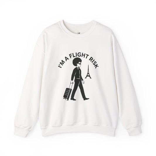 "I'm A Flight Risk" - Man w/ Afro Unisex Heavy Blend™ Crewneck Sweatshirt