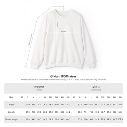 "I'm A Flight Risk" - Woman w/ Straight Hair Unisex Heavy Blend™ Crewneck Sweatshirt