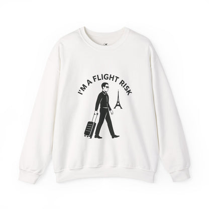 "I'm A Flight Risk" - Man Unisex Heavy Blend™ Crewneck Sweatshirt