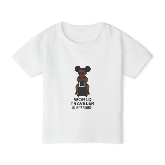 Toddler T-shirt - "World Traveler in Training"