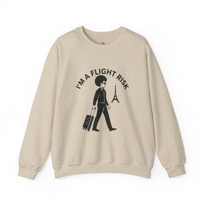 "I'm A Flight Risk" - Man w/ Afro Unisex Heavy Blend™ Crewneck Sweatshirt