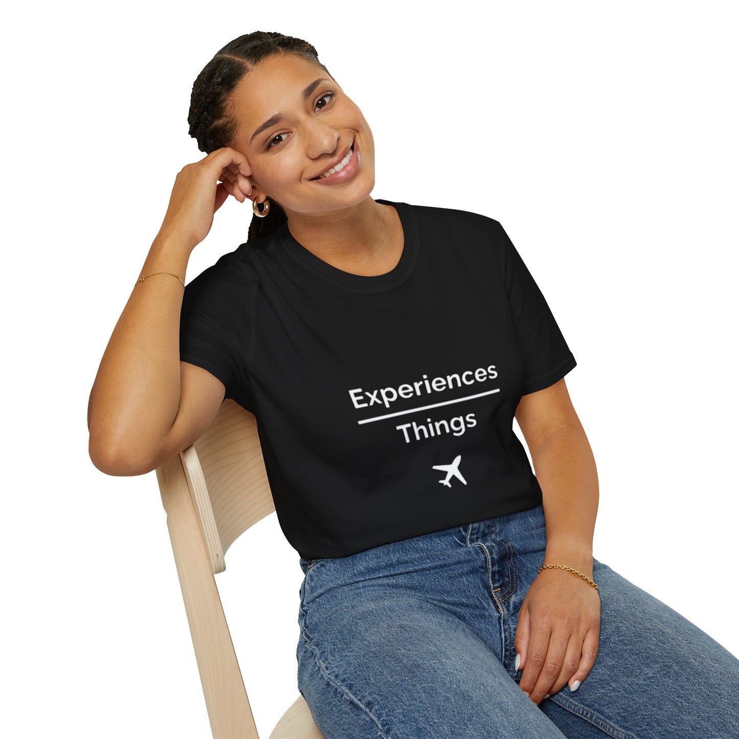 "Experiences Over Things" Unisex Softstyle T-Shirt