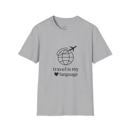 "Travel is my Love Language" - Unisex Softstyle T-Shirt