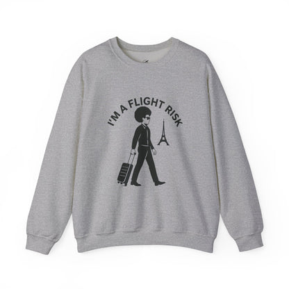 "I'm A Flight Risk" - Man w/ Afro Unisex Heavy Blend™ Crewneck Sweatshirt