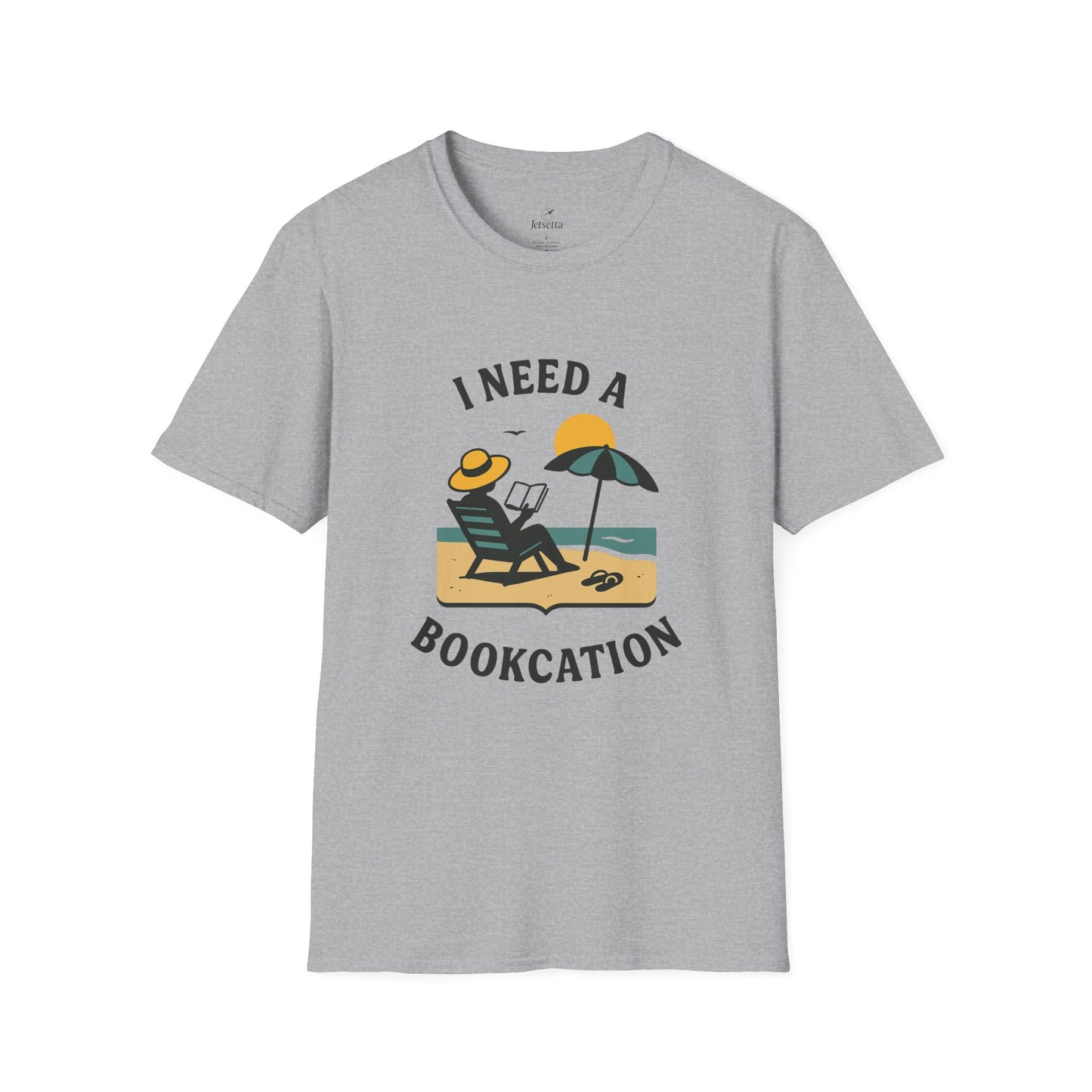 "I Need a Bookcation™" - Unisex Softstyle T-Shirt