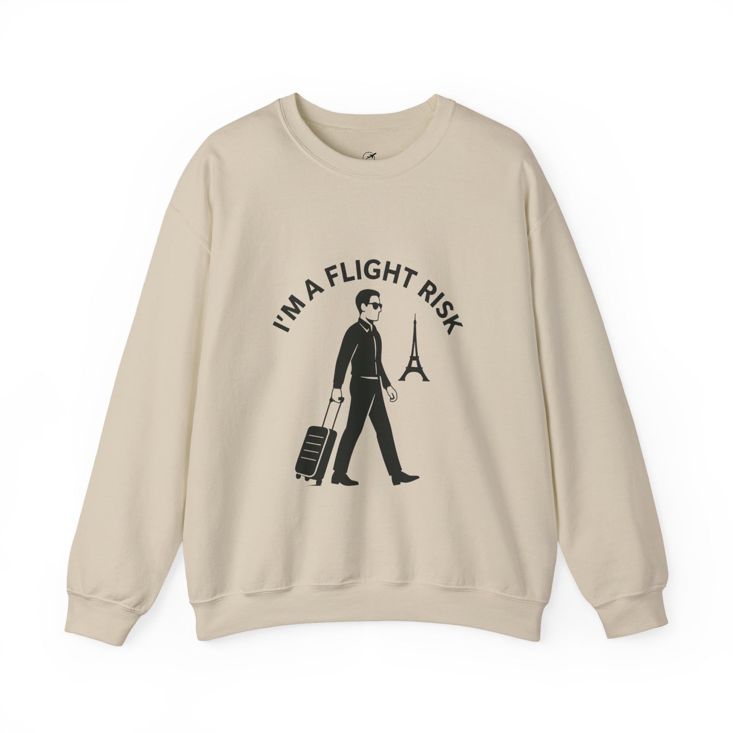 "I'm A Flight Risk" - Man Unisex Heavy Blend™ Crewneck Sweatshirt