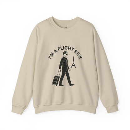 "I'm A Flight Risk" - Man Unisex Heavy Blend™ Crewneck Sweatshirt