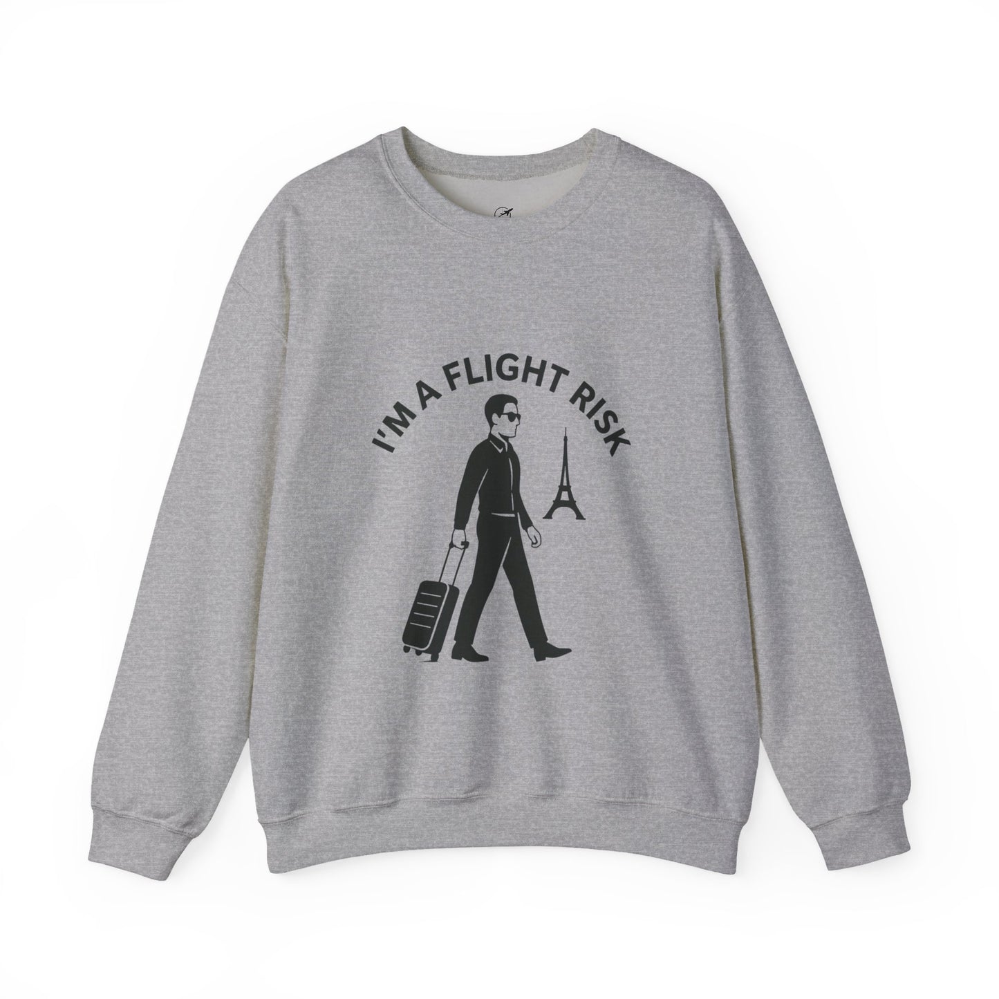 "I'm A Flight Risk" - Man Unisex Heavy Blend™ Crewneck Sweatshirt