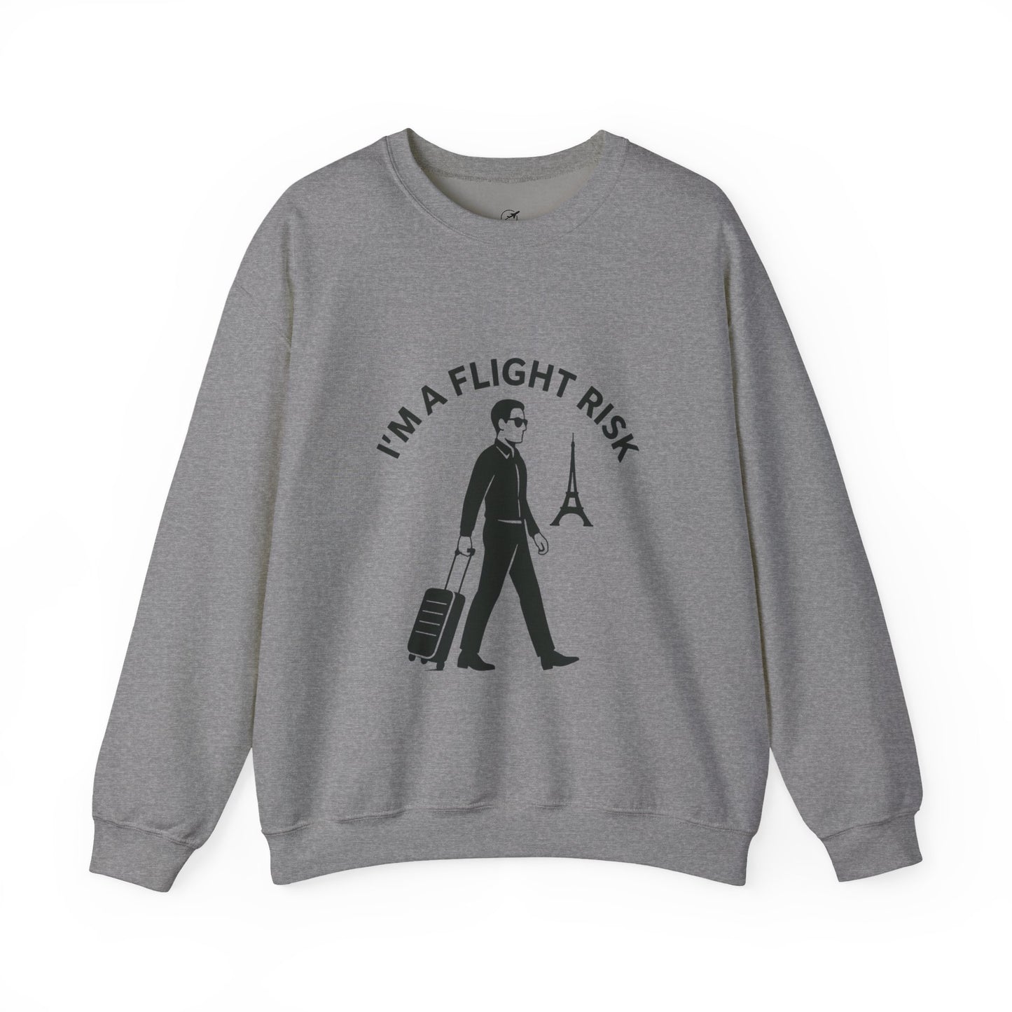 "I'm A Flight Risk" - Man Unisex Heavy Blend™ Crewneck Sweatshirt