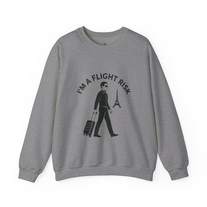 "I'm A Flight Risk" - Man Unisex Heavy Blend™ Crewneck Sweatshirt