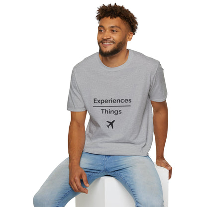 "Experiences Over Things" Unisex Softstyle T-Shirt
